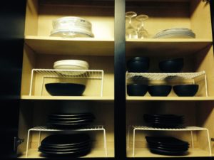 plates, bowls, storage, kitchen